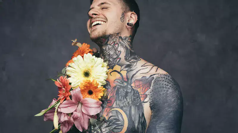 Falling Flowers Tattoos